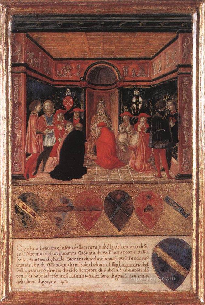 Pope Pius II Names Cardinal His Nephew Sienese Francesco di Giorgio Oil Paintings